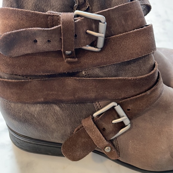 Miz Mooz Savvy Brown Buckle Boots - Picture 3 of 10